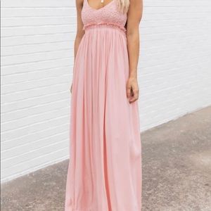 Pink Lily maxi dress size small